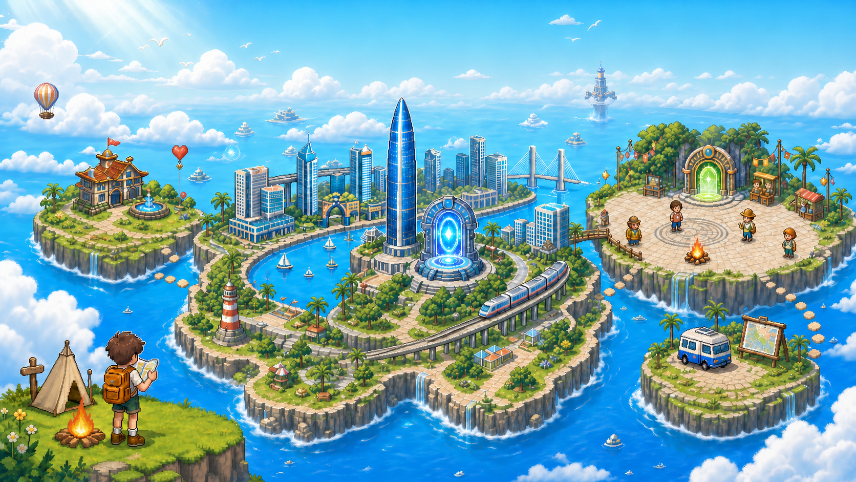 漂浮在海天之间的深圳像素旅行群岛